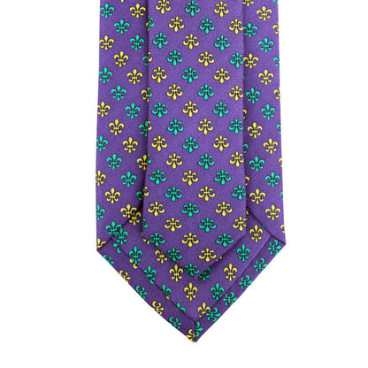 Multi Fleur de Lis Skinny Tie