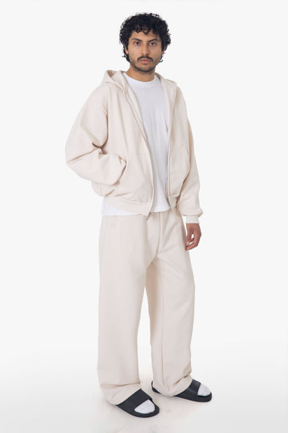 MWF10 - 10 oz. Mid-weight Poly Cotton Fleece Waist Length Zip-Up Hoodie