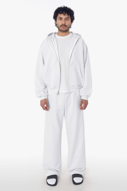 MWF10 - 10 oz. Mid-weight Poly Cotton Fleece Waist Length Zip-Up Hoodie