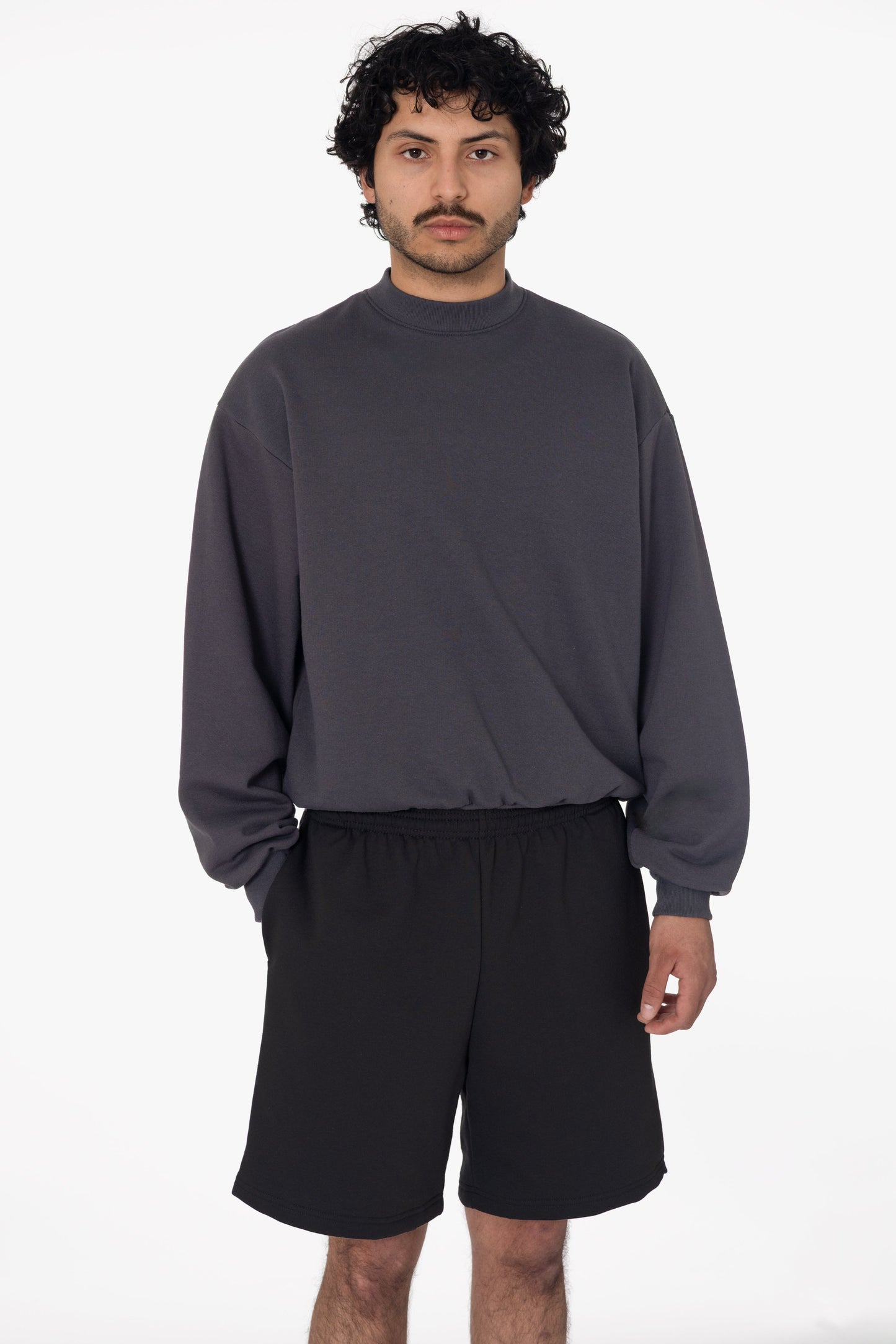 MWF02 - 10oz. Mid-weight Poly Cotton Fleece Sweat shorts