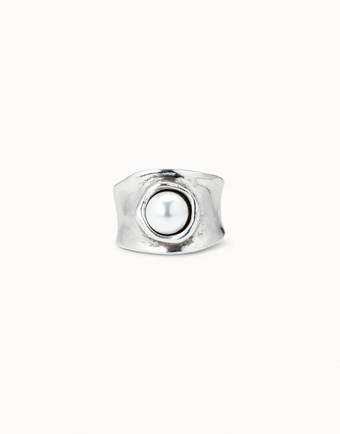 My Talisman Ring Silver W/Pearl Size 7