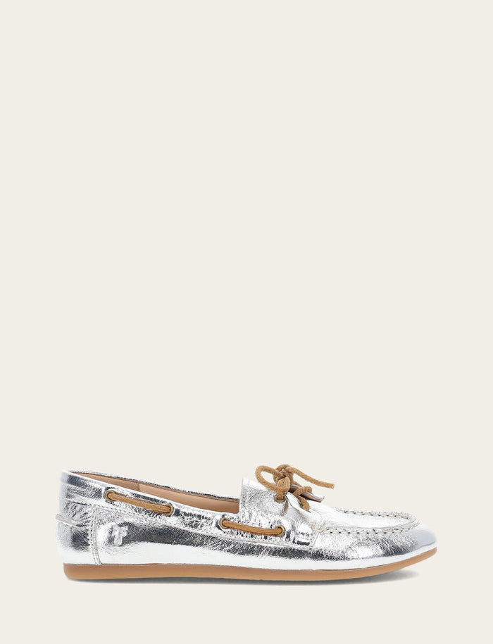 Naya Boat Shoe - Silver - Outside