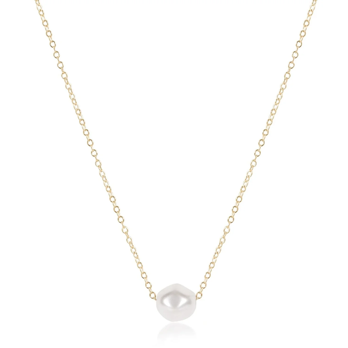 Necklace Gold Admire Pearl 16 Inch