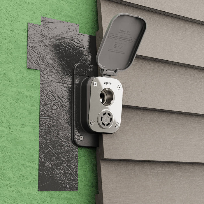Aquor No-Show Mounting Box V2+ installed on lap siding|48099845505274