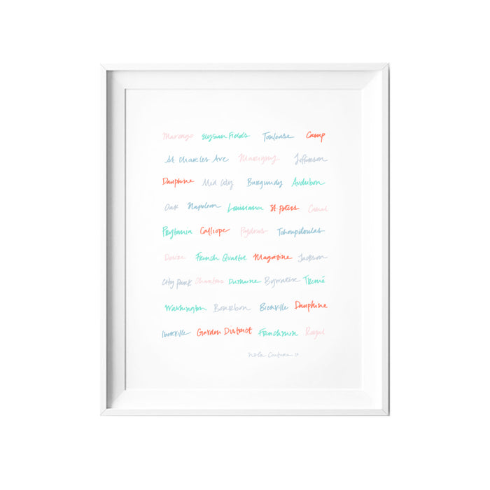NOLA Names Print