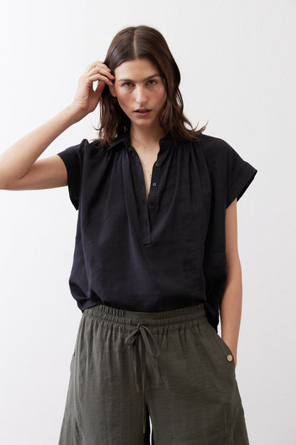 The Nonchalant Oversized Voile Blouse