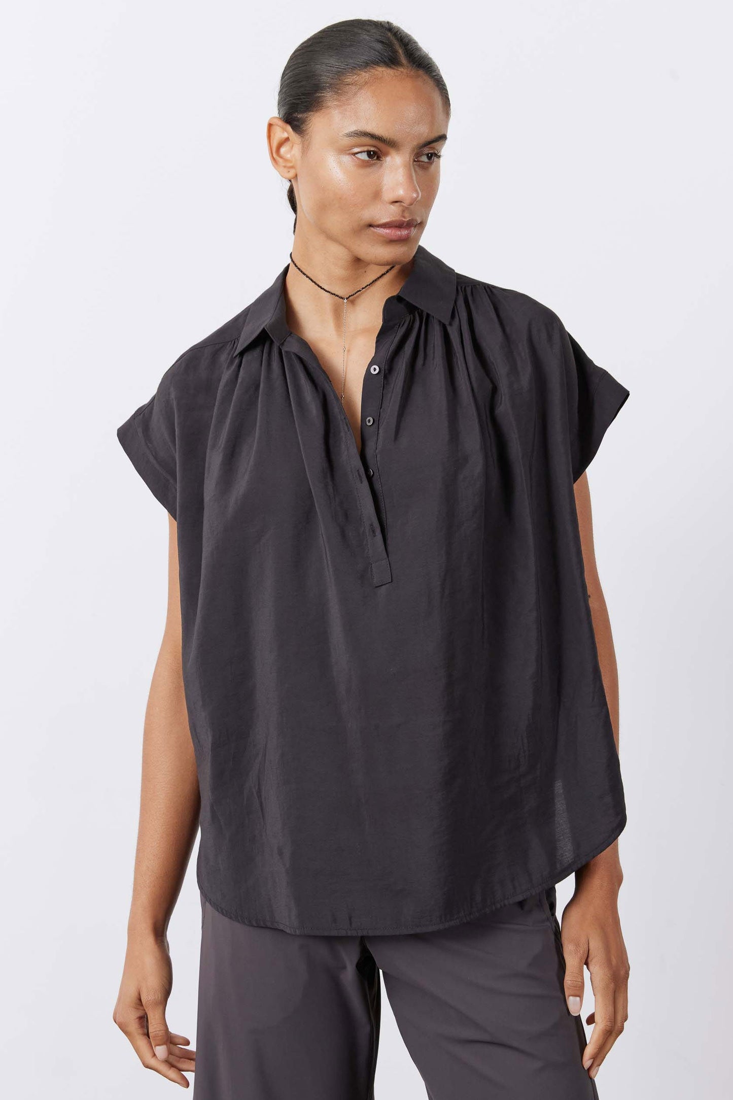 The Nonchalant Oversized Voile Blouse