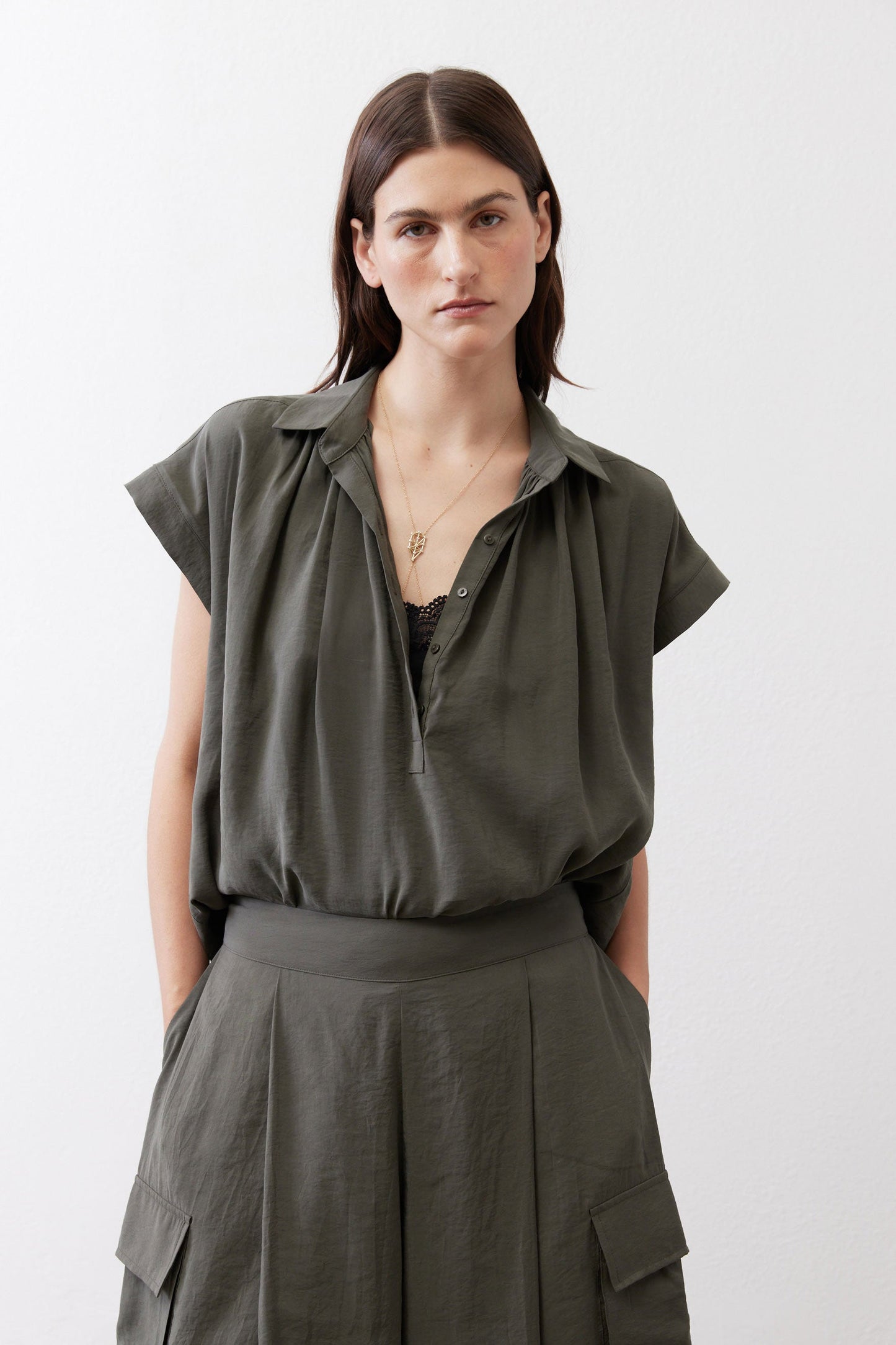 The Nonchalant Oversized Voile Blouse