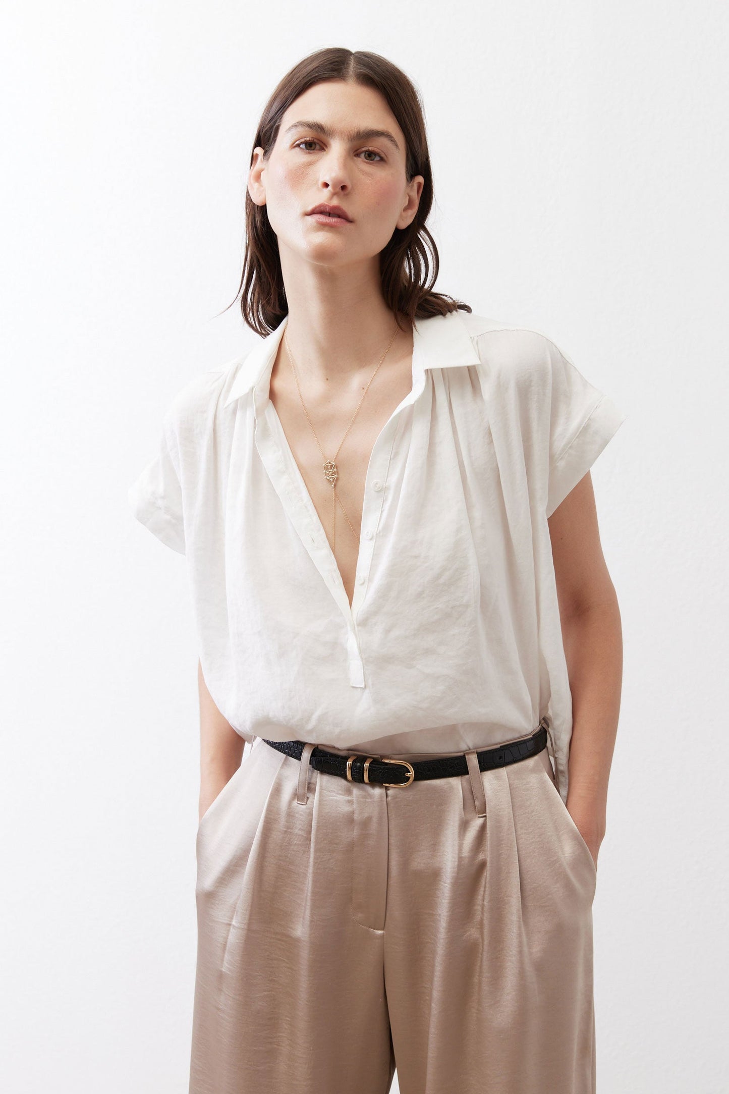 The Nonchalant Oversized Voile Blouse