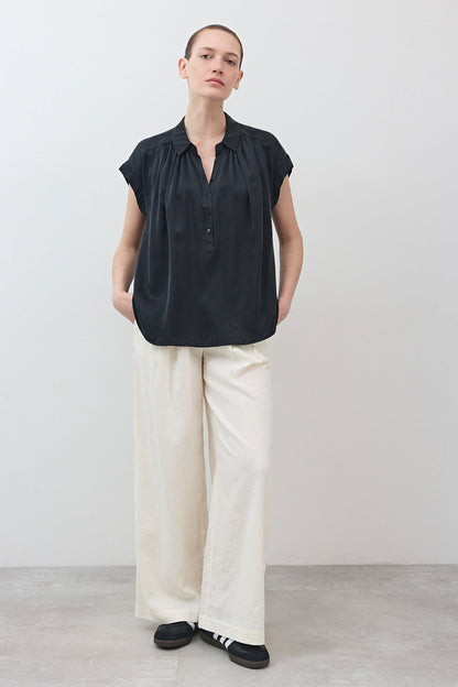 The Nonchalant Oversized Silk Blouse