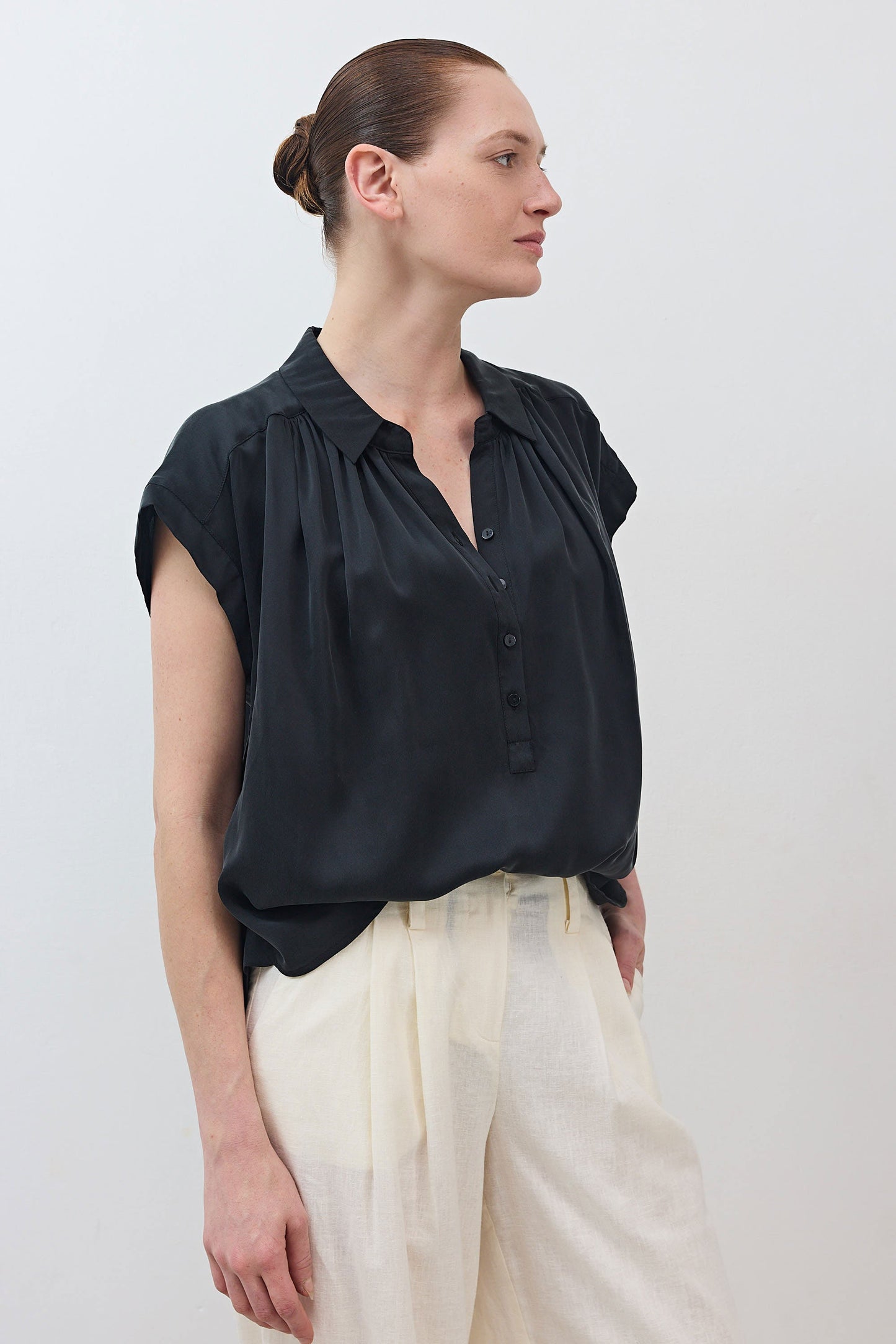 The Nonchalant Oversized Silk Blouse