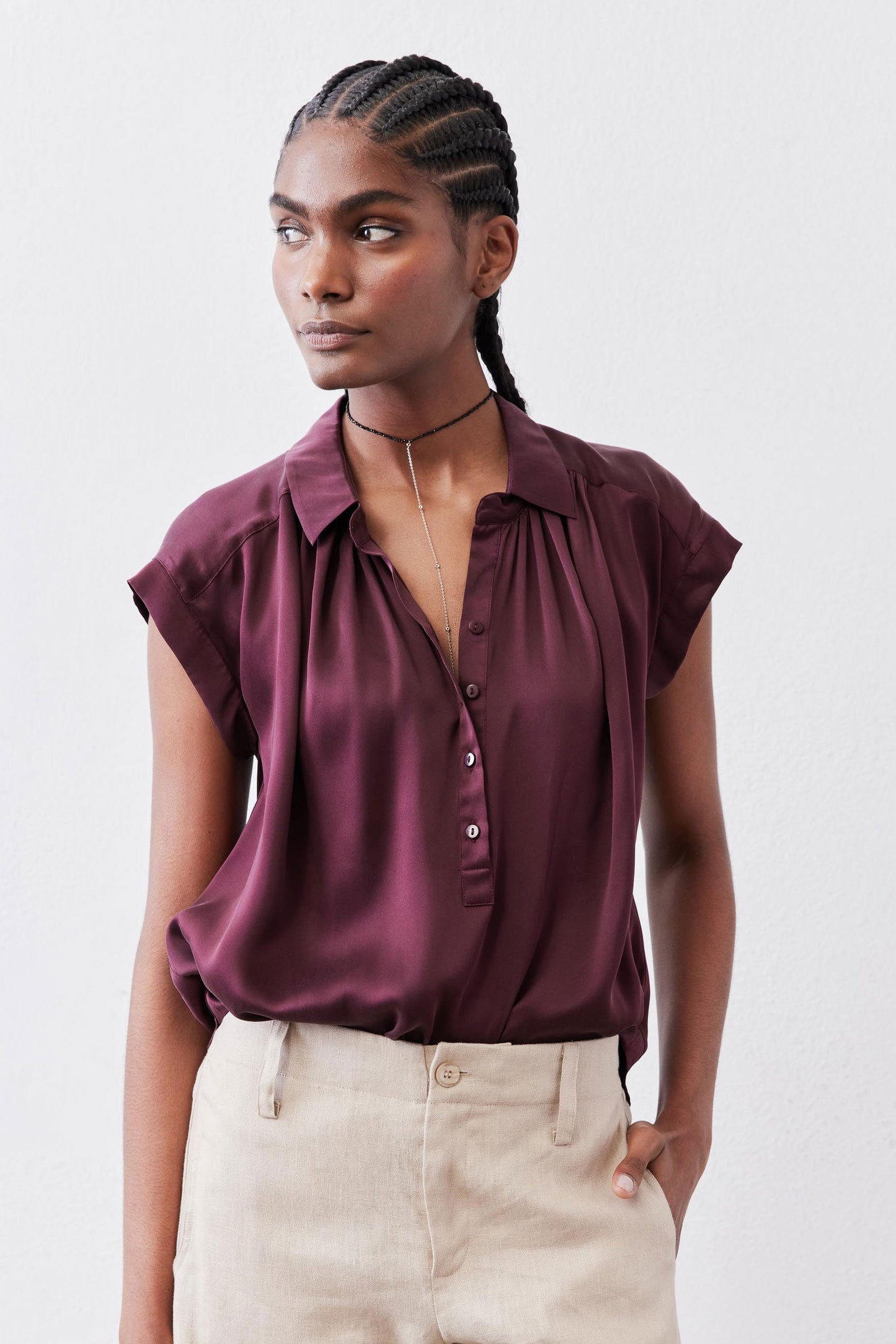The Nonchalant Oversized Silk Blouse