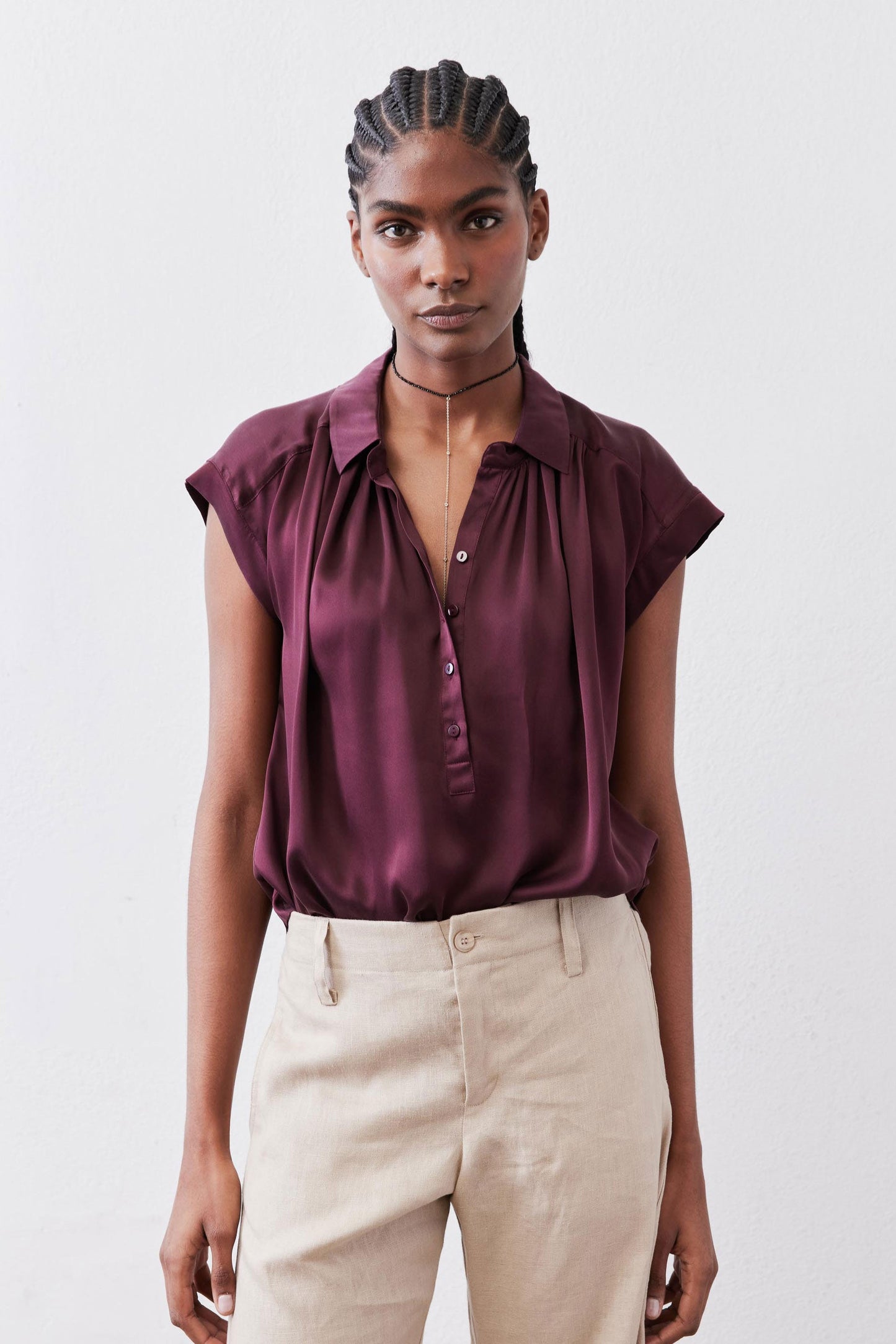 The Nonchalant Oversized Silk Blouse