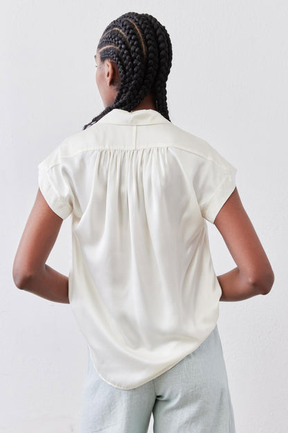 The Nonchalant Oversized Silk Blouse