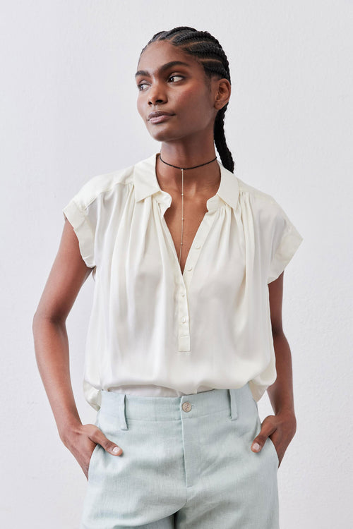 The Nonchalant Oversized Silk Blouse