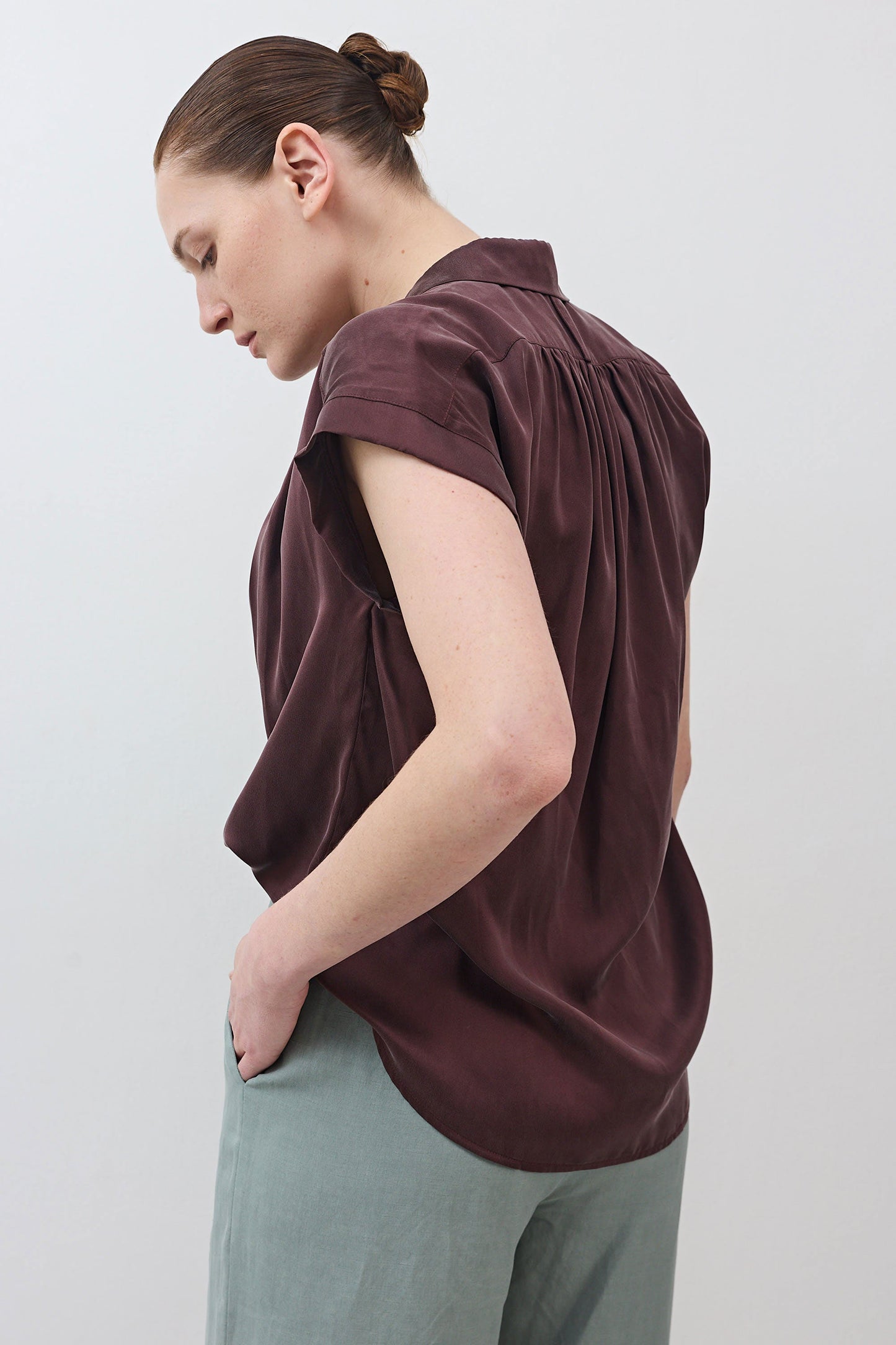 The Nonchalant Oversized Silk Blouse