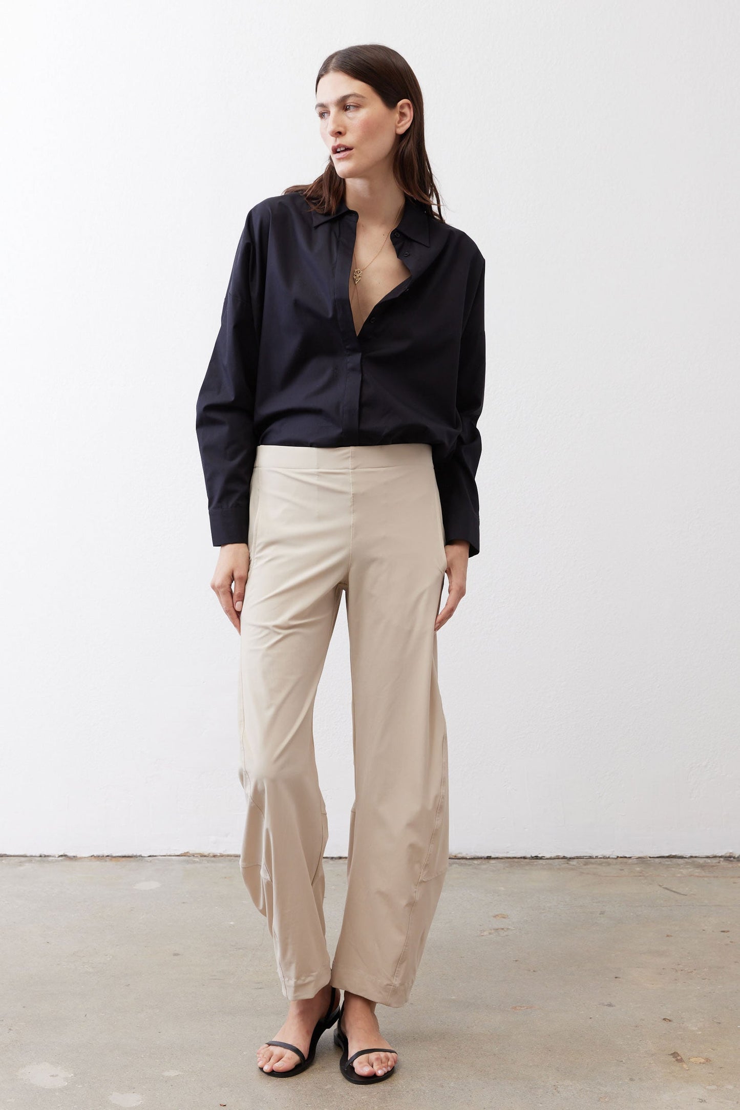 Non-Iron Refine Oversized Tunic