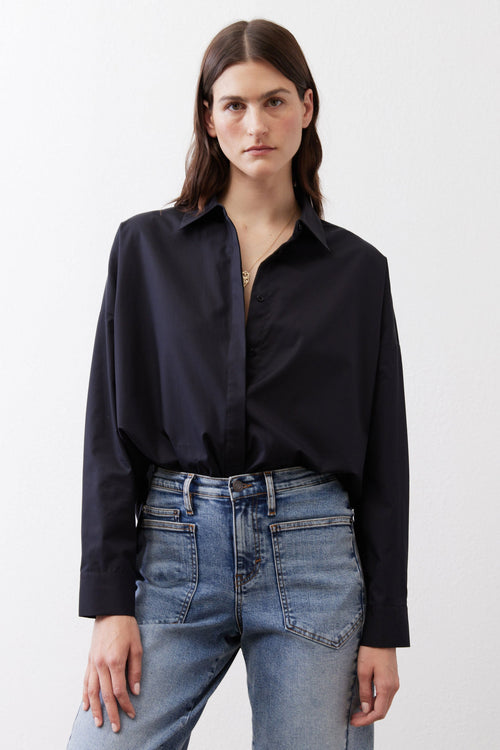 Non-Iron Refine Oversized Tunic