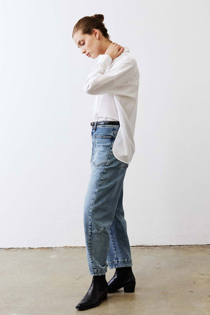 Non-Iron Refine Oversized Tunic