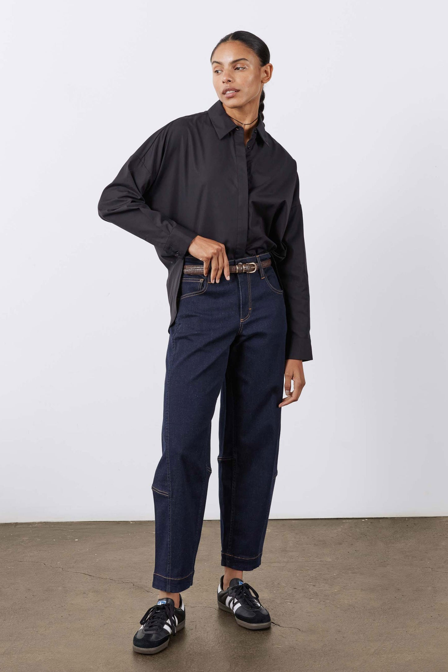 Non-Iron Refine Oversized Tunic