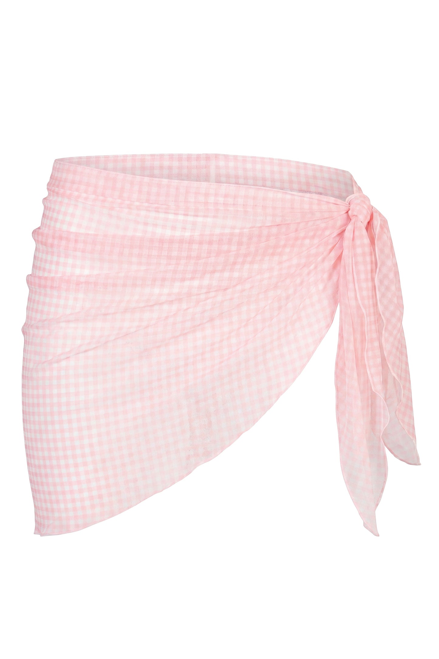 Sarong in Pink Gingham Print