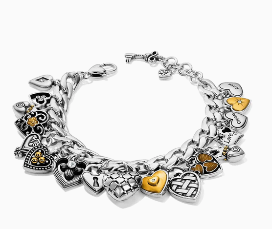 One Heart Charm Bracelet