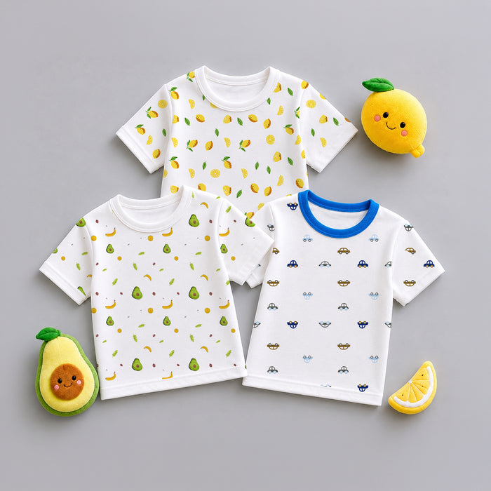 Organic Cotton Baby T-Shirts for Boys & Girls | Comfortable Infant Baby Wear & Toddler Clothing | Pack of 3