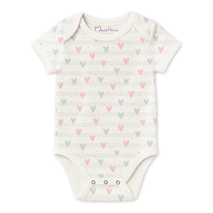 Organic Cotton New Born Baby Onesie | New Born Baby Dress | 0-6 Months | Pack of 5