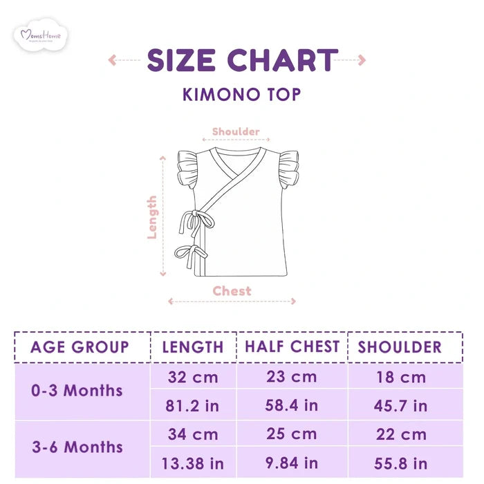 Organic Cotton Newborn Baby Clothing Set | Baby Shower Gift Hamper | Kimono Top, Pyjama & Cap Set | 0-6 Months | Pack of 3