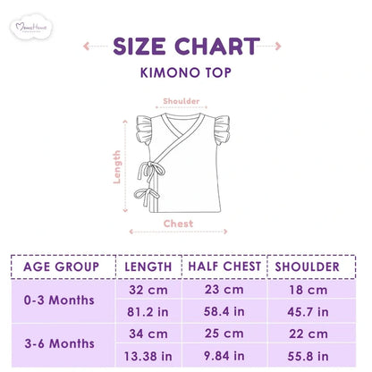 Organic Cotton Newborn Baby Clothing Set | Baby Shower Gift Hamper | Kimono Top, Pyjama & Cap Set | 0-6 Months | Pack of 3
