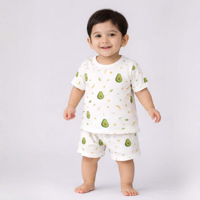 Organic Cotton T-Shirt & Short For Infants & Toddlers | Soft Breathable Comfortable Summer Outfit For Baby Boys & Girls | Buy 1 Get 1 Free