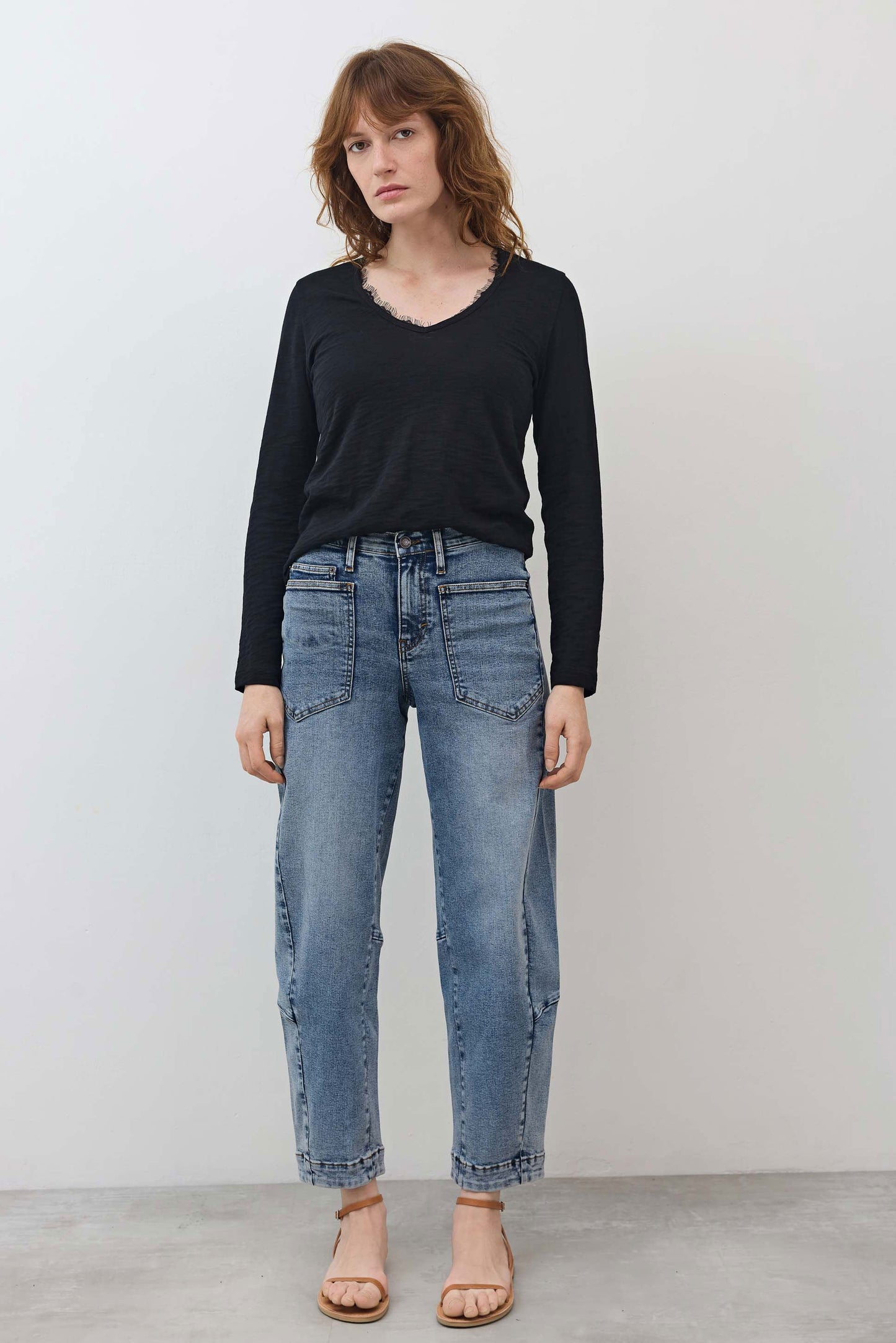 Out from Under Lace Trim Long Sleeve