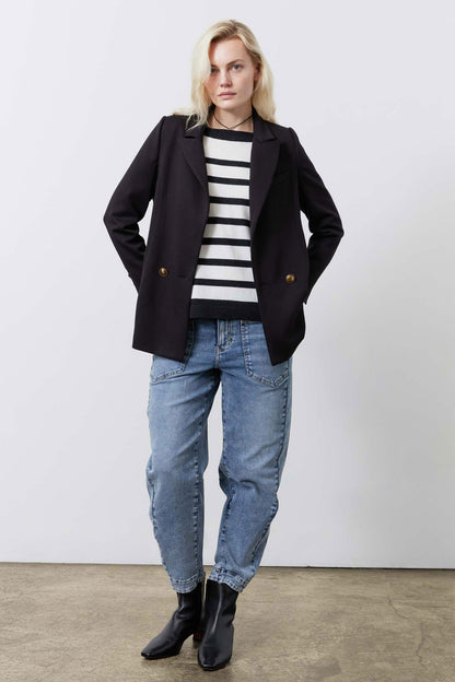 The Stretch Suit Relaxed Double Breasted Blazer