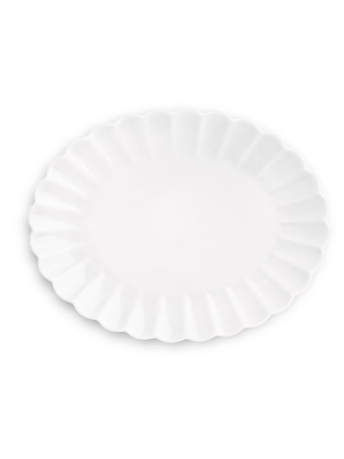 Oyster Oval Platter - White
