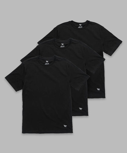 Paper Planes Essential Three Pack Tees - Black