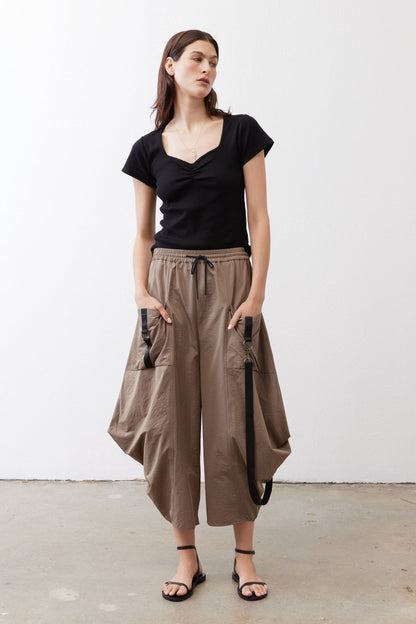 Dipped Square Neck Top