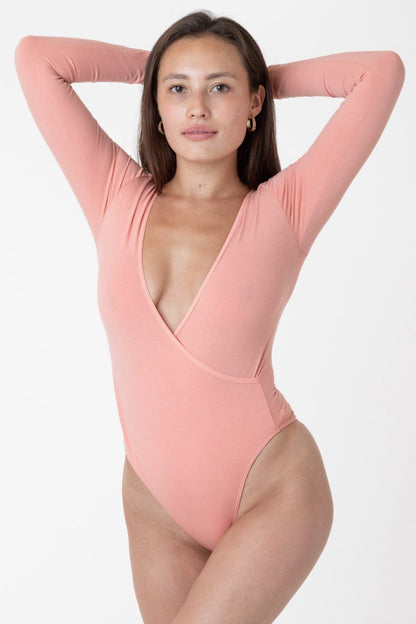 B128CF - Long Sleeve Crossfront Bodysuit