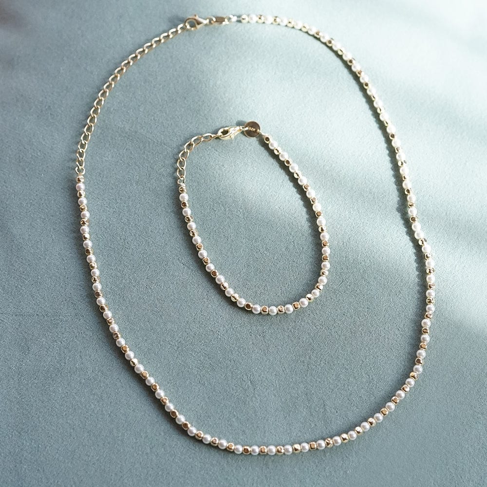 Pearl And Bead Bracelet Sterling Silver