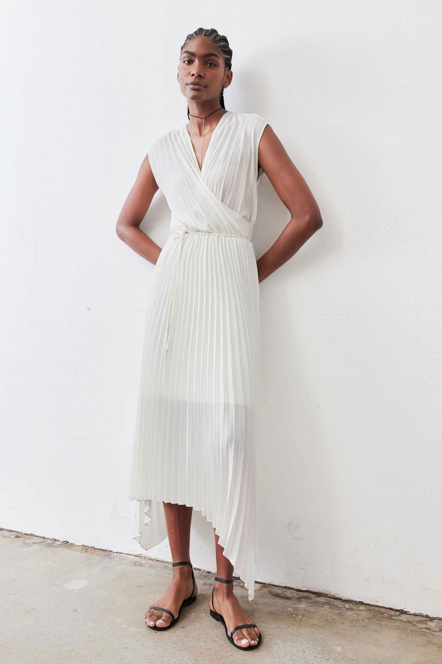 Perfect Pleated Wrap Dress