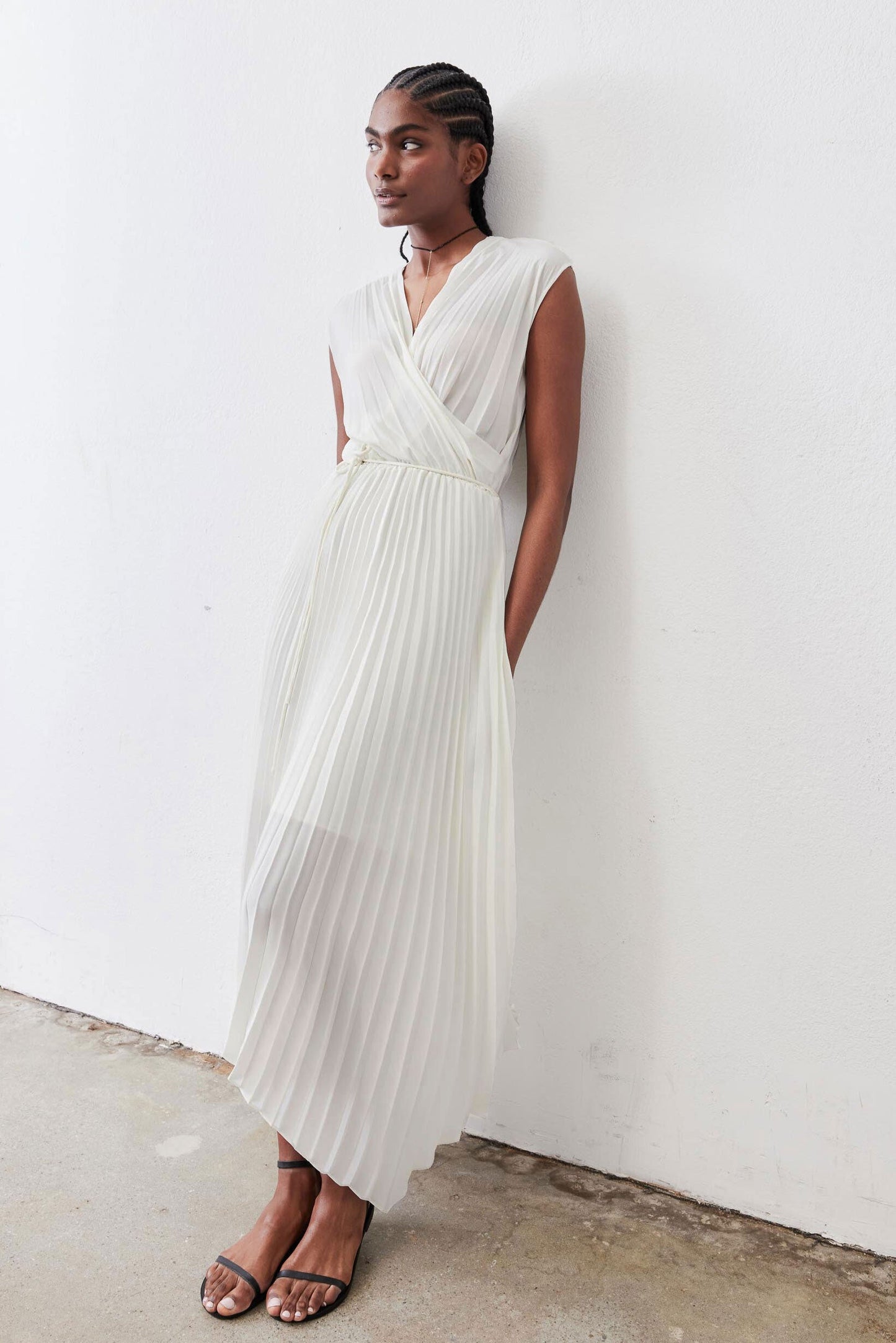 Perfect Pleated Wrap Dress