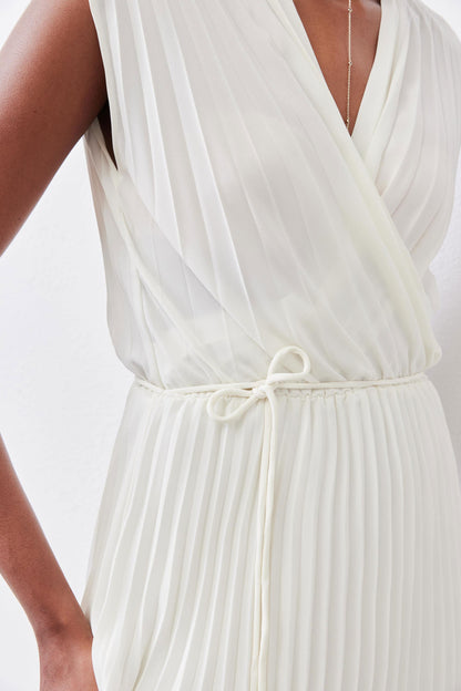 Perfect Pleated Wrap Dress