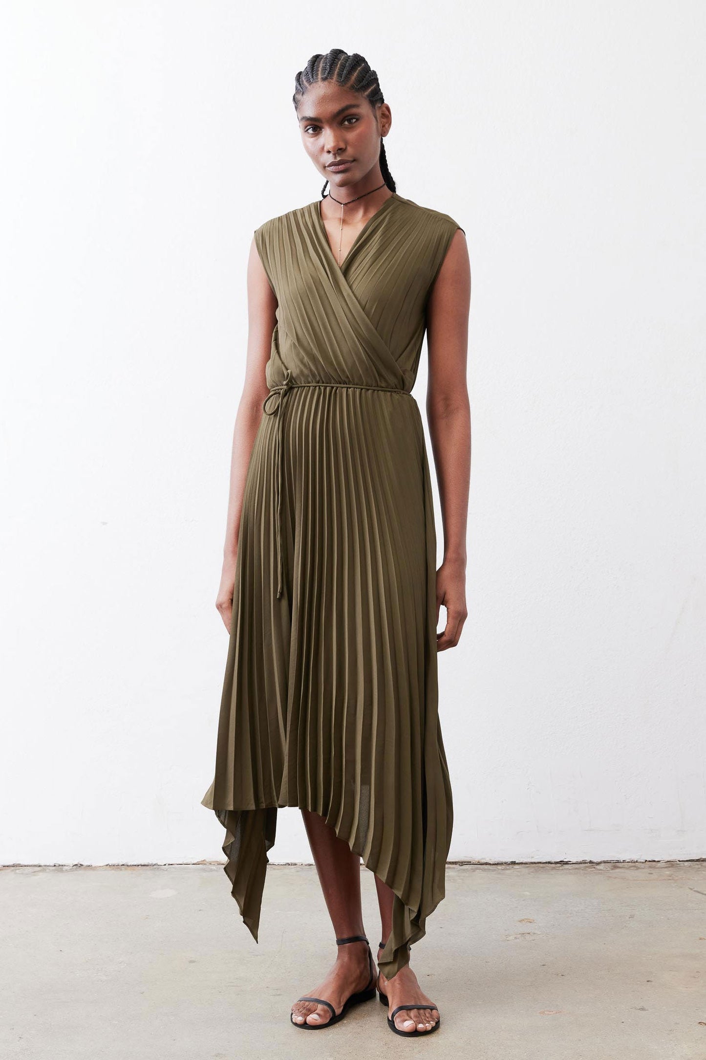 Perfect Pleated Wrap Dress