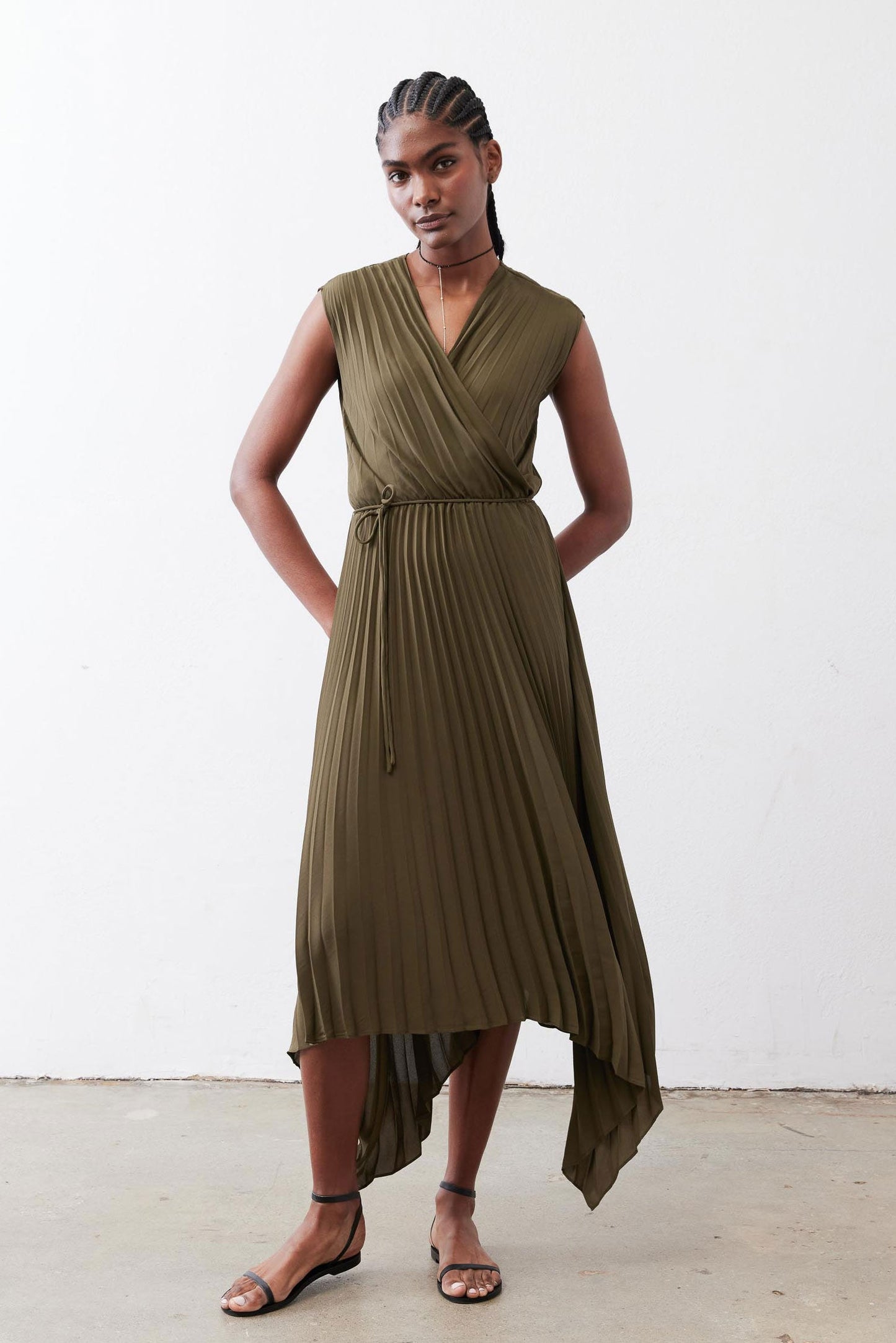 Perfect Pleated Wrap Dress