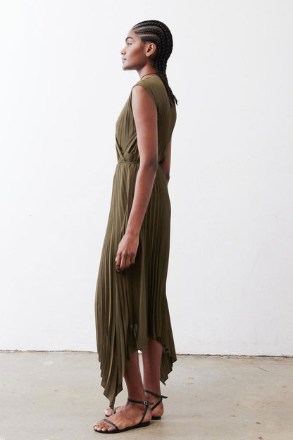 Perfect Pleated Wrap Dress