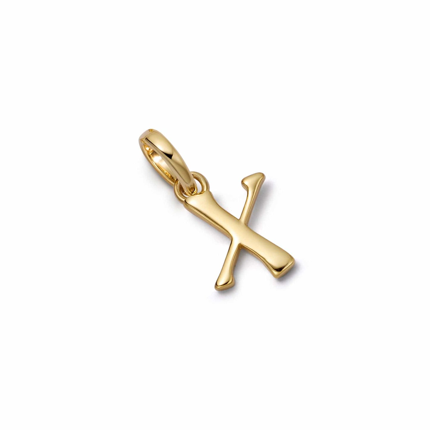 Personalised Initial Charm Pendant 18ct Gold Plate