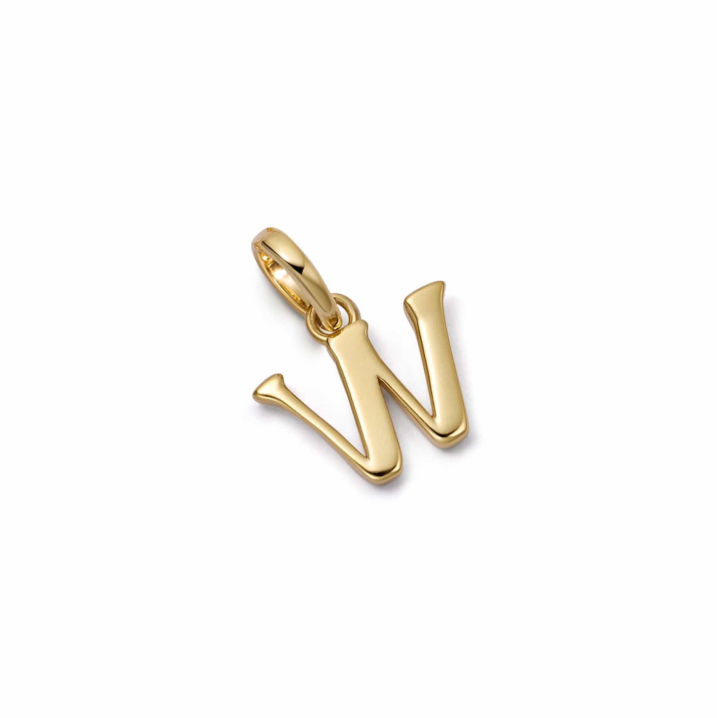 Personalised Initial Charm Pendant 18ct Gold Plate