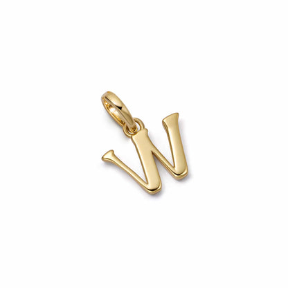 Personalised Initial Charm Pendant 18ct Gold Plate