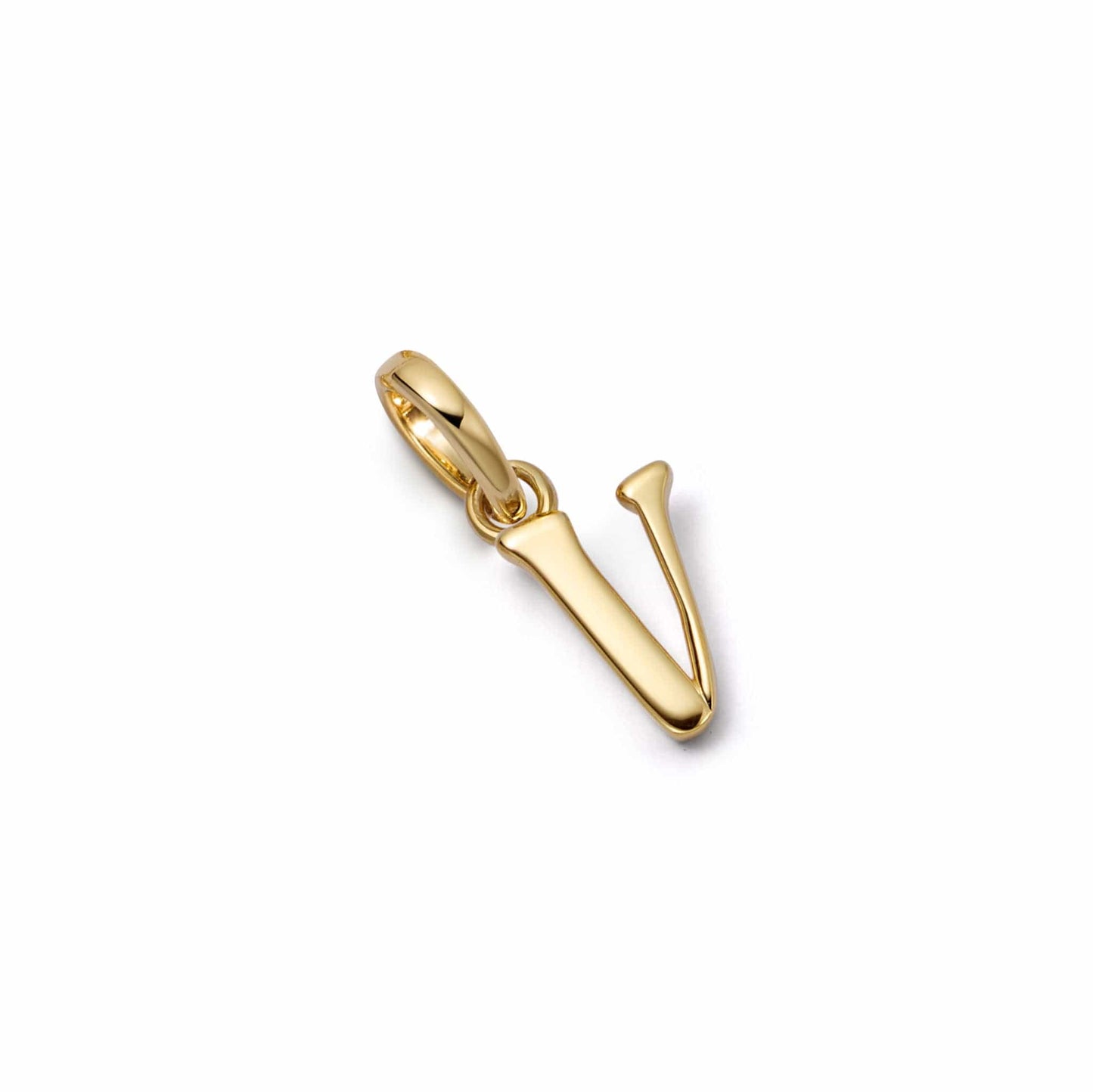 Personalised Initial Charm Pendant 18ct Gold Plate