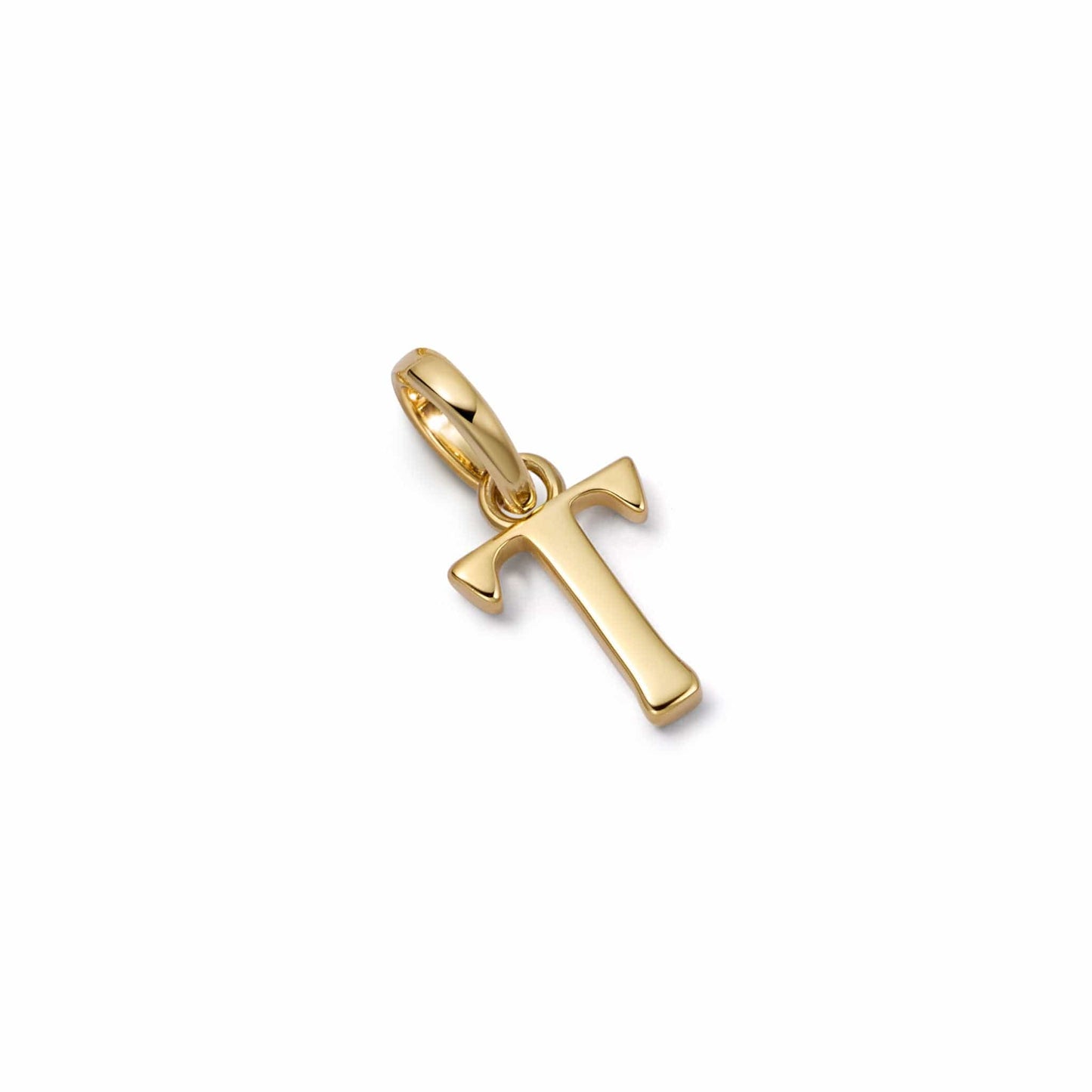 Personalised Initial Charm Pendant 18ct Gold Plate