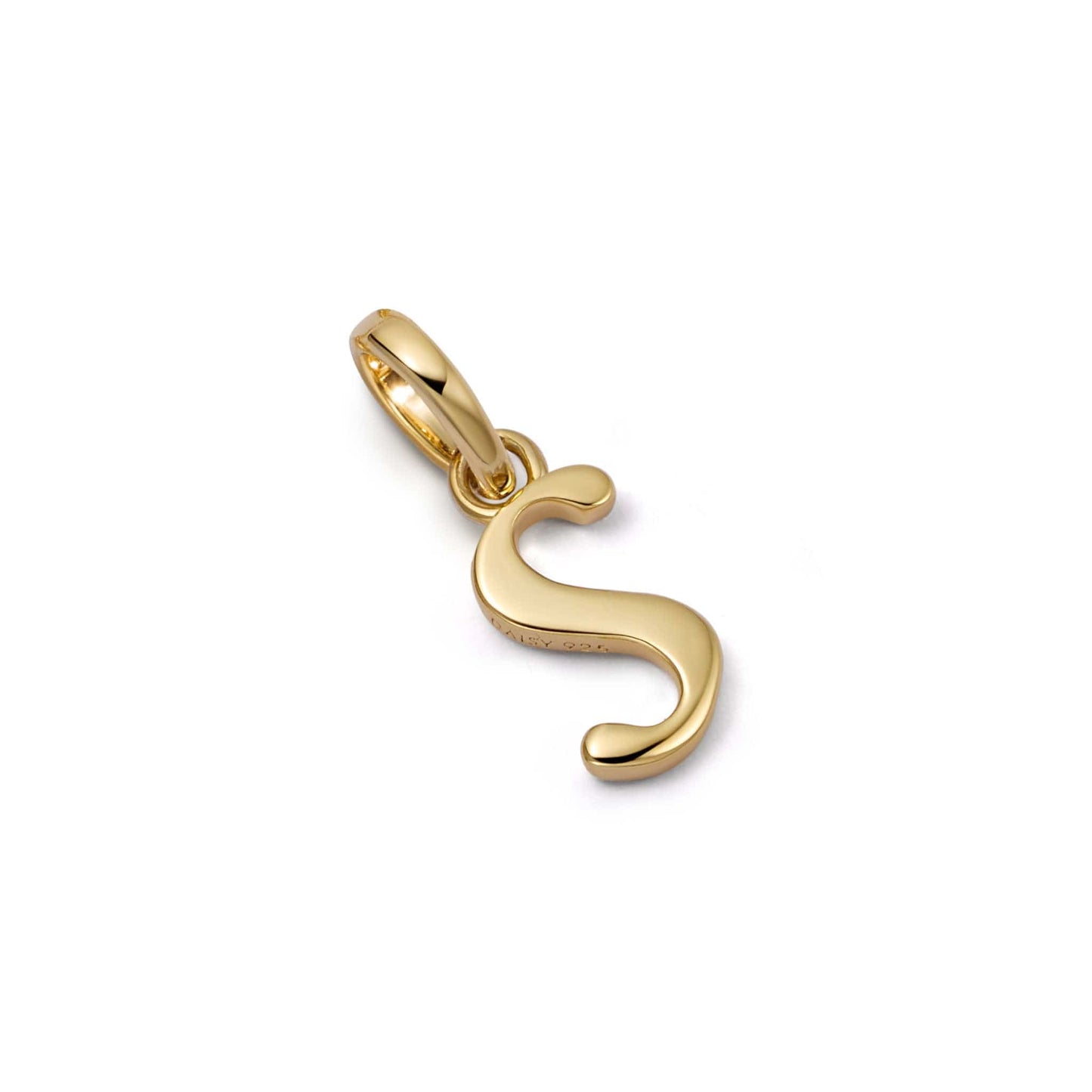 Personalised Initial Charm Pendant 18ct Gold Plate